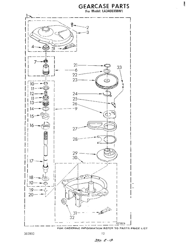 Diagram for LA3400XMW1