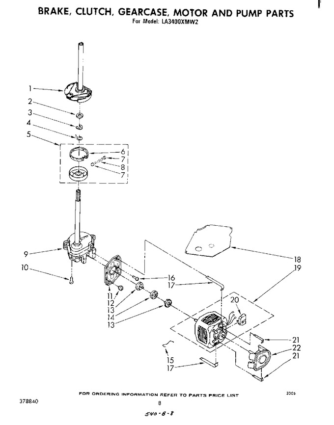 Diagram for LA3400XMW2