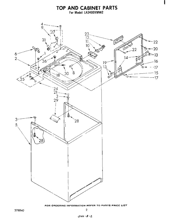 Diagram for LA3400XMW2