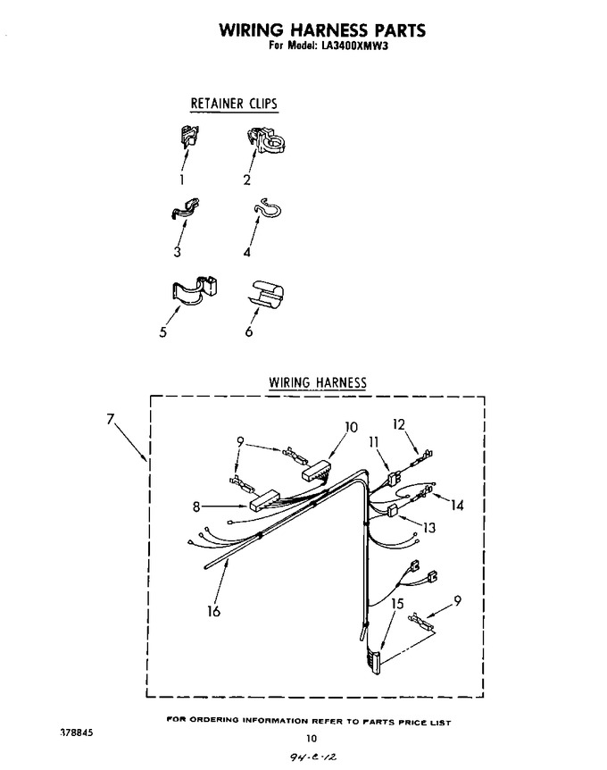 Diagram for LA3400XMW3