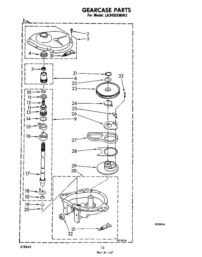 Diagram for LA3400XMW3