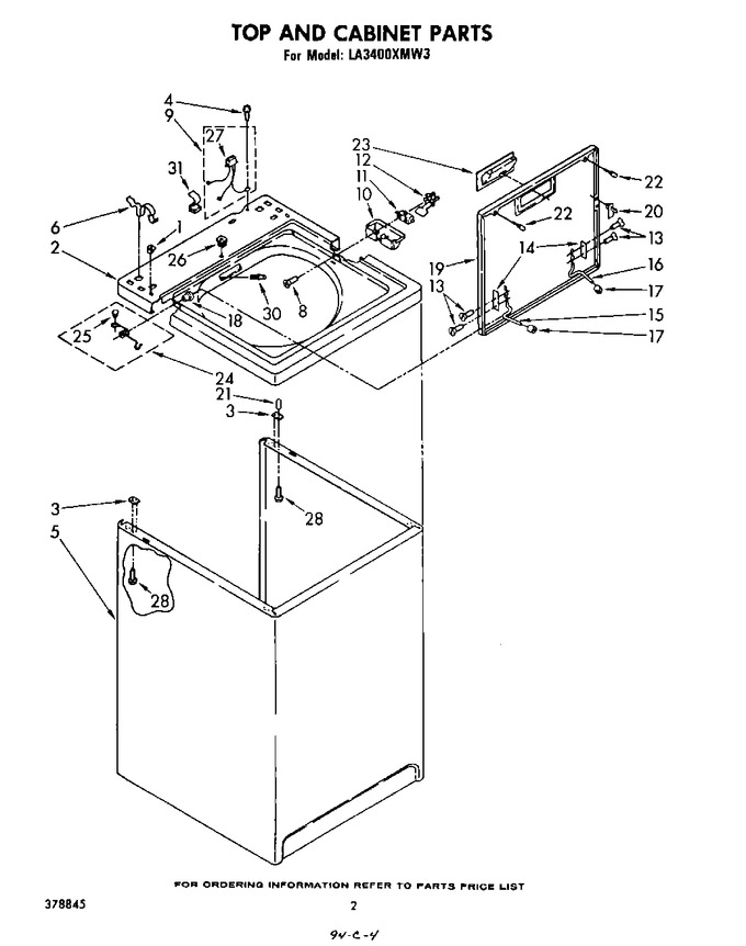 Diagram for LA3400XMW3