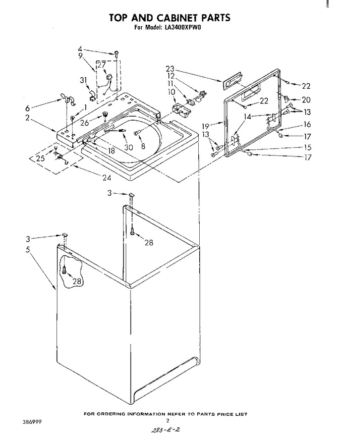 Diagram for LA3400XPW0
