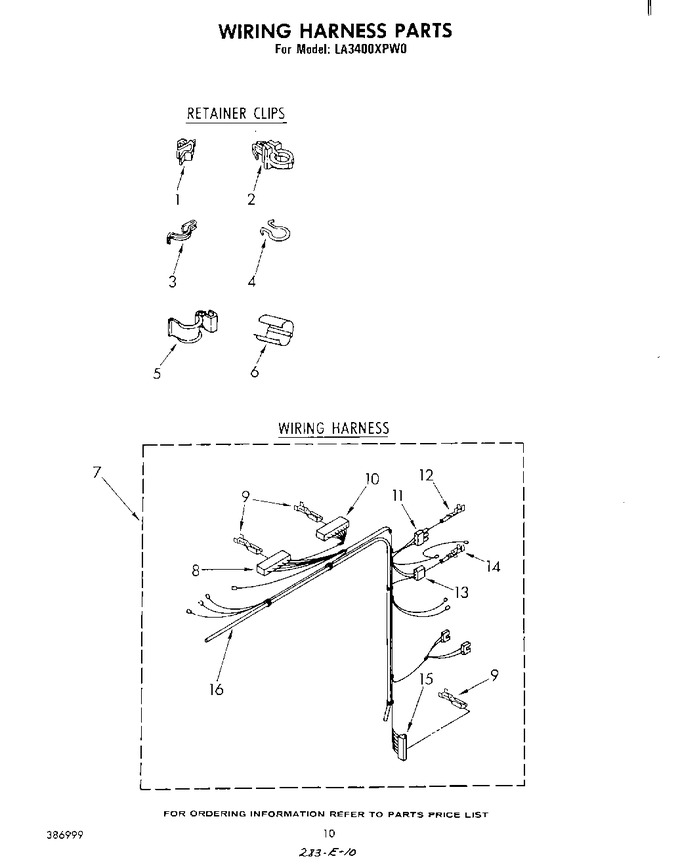 Diagram for LA3400XPW0