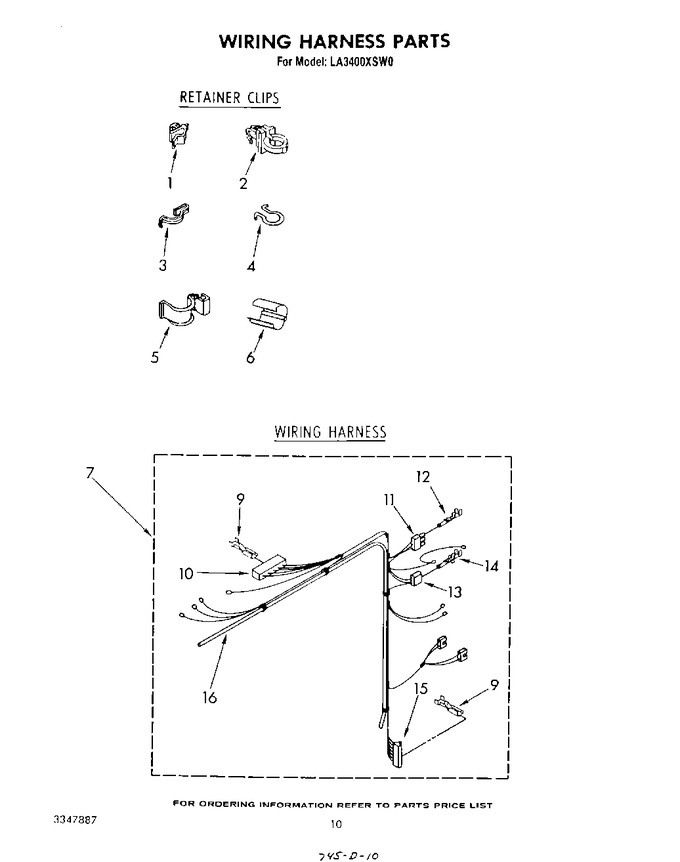 Diagram for LA3400XSW0