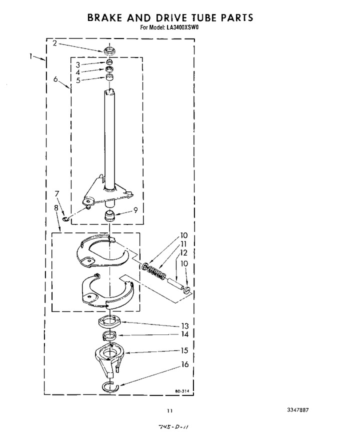 Diagram for LA3400XSW0