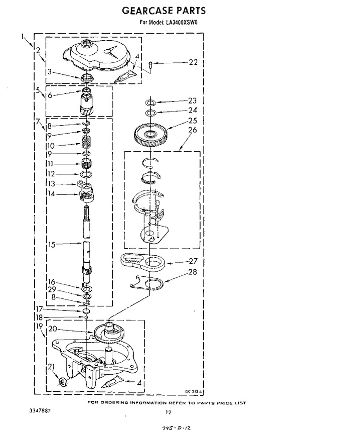 Diagram for LA3400XSW0