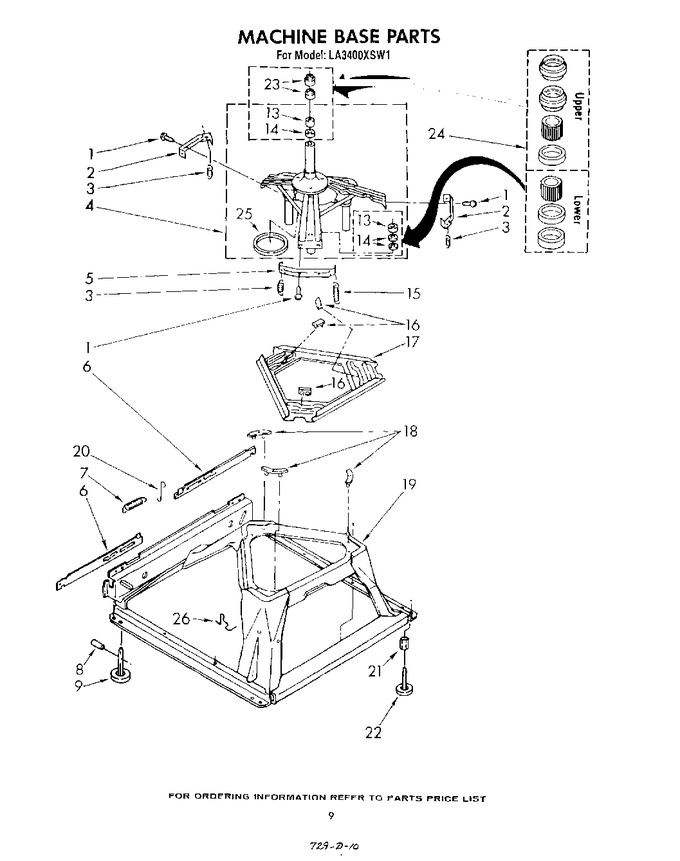 Diagram for LA3400XSW1