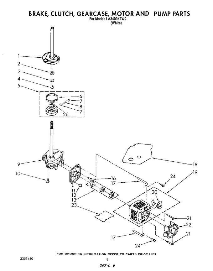 Diagram for LA3400XTW0