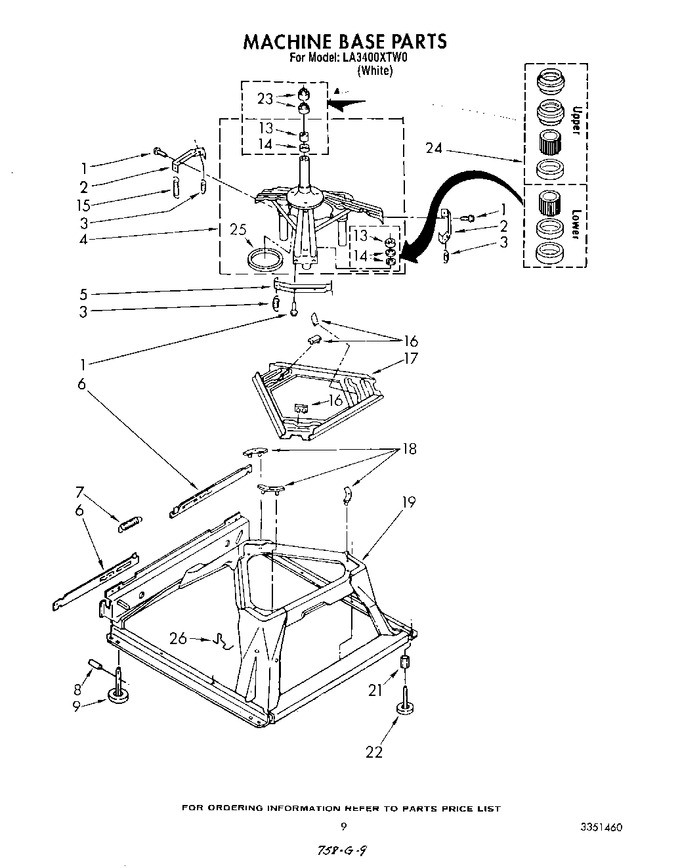 Diagram for LA3400XTW0
