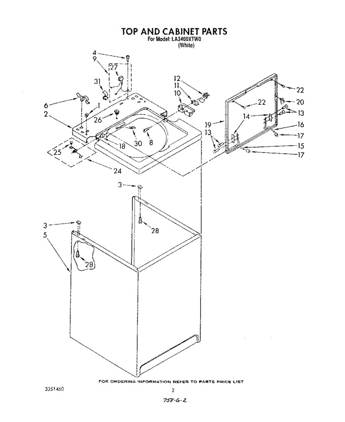 Diagram for LA3400XTW0