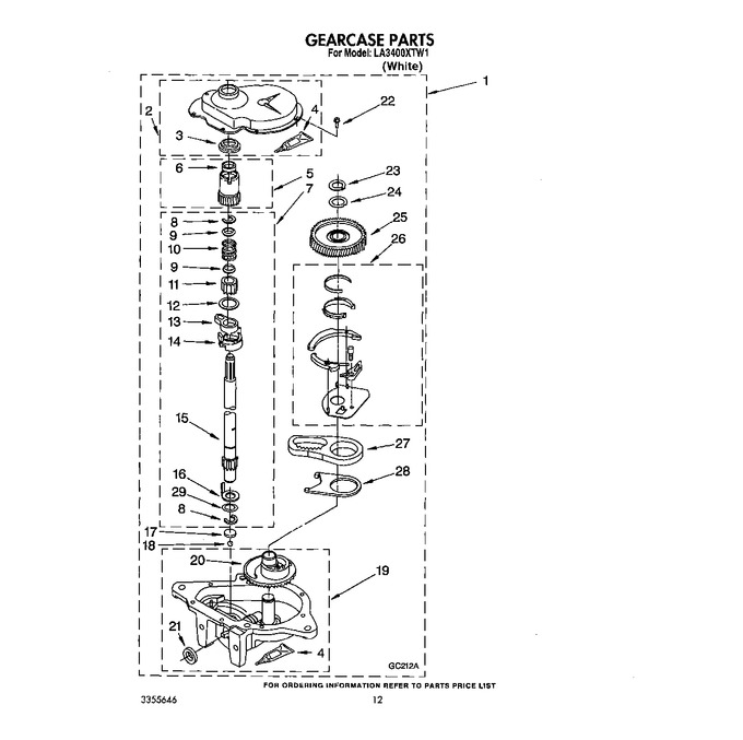 Diagram for LA3400XTW1