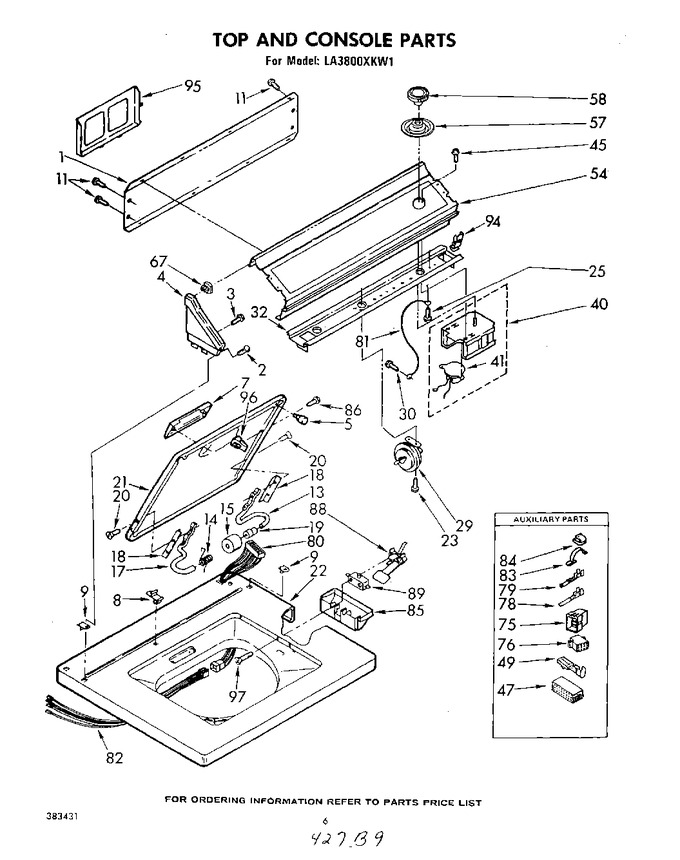 Diagram for LA3800XKW1