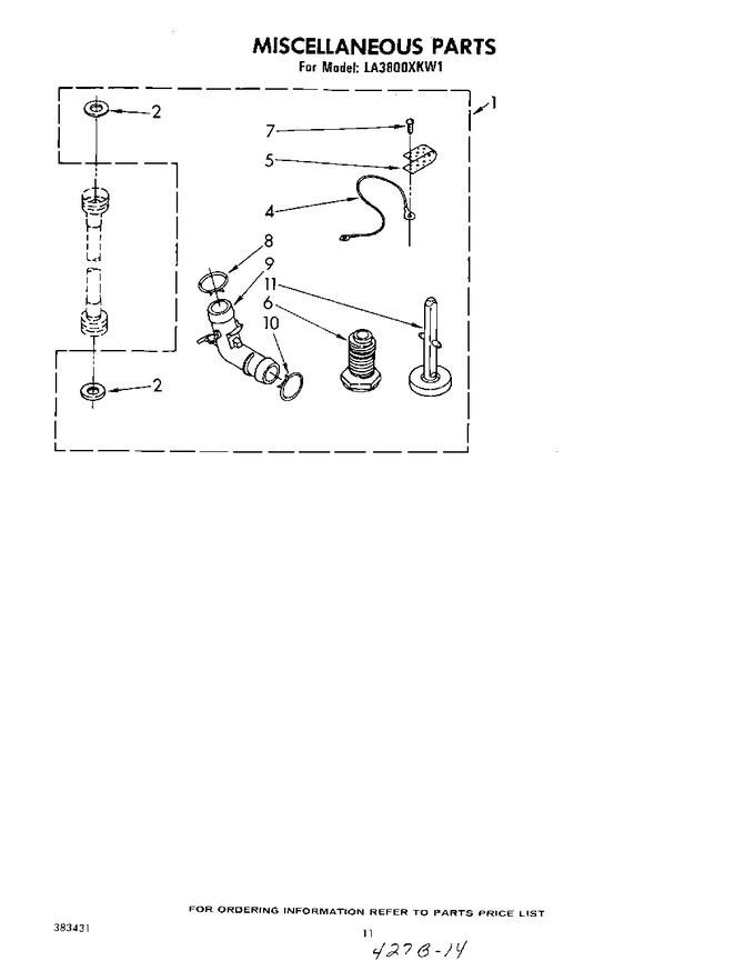 Diagram for LA3800XKW1