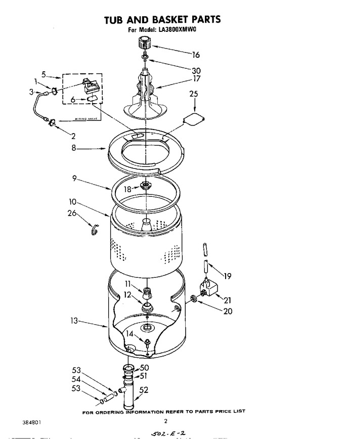 Diagram for LA3800XMW0