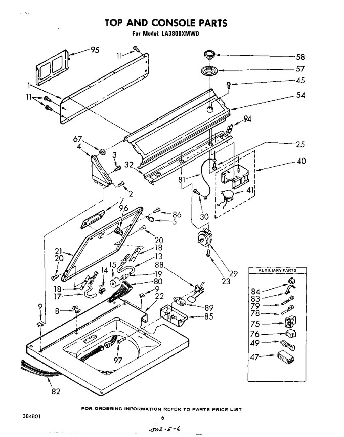 Diagram for LA3800XMW0