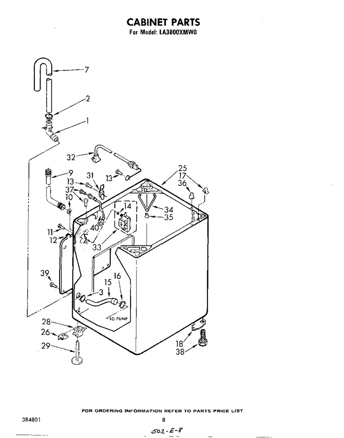 Diagram for LA3800XMW0