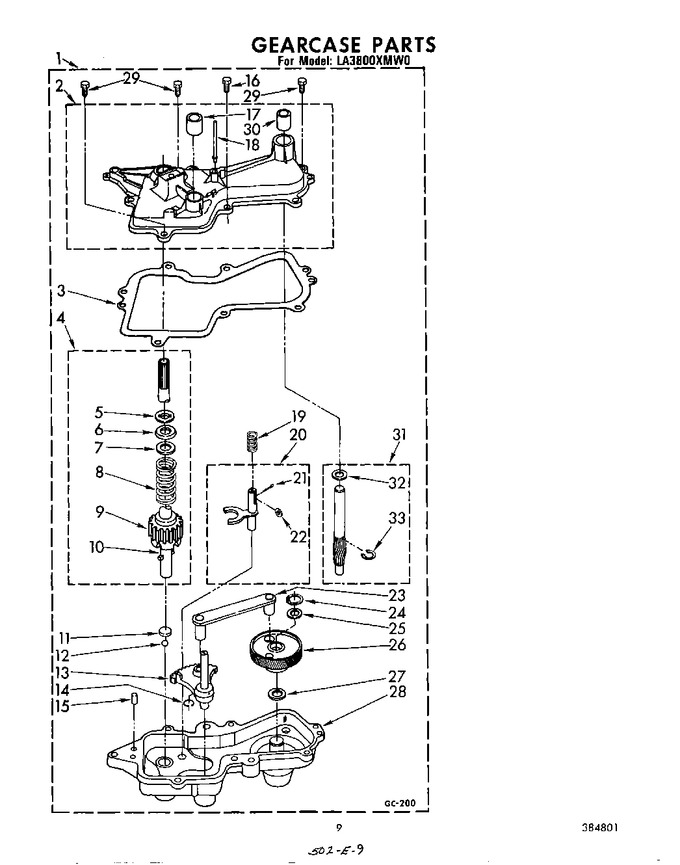 Diagram for LA3800XMW0