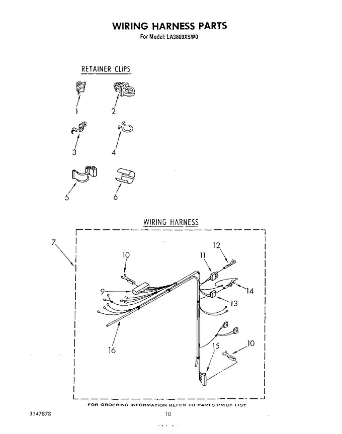 Diagram for LA3800XSW0