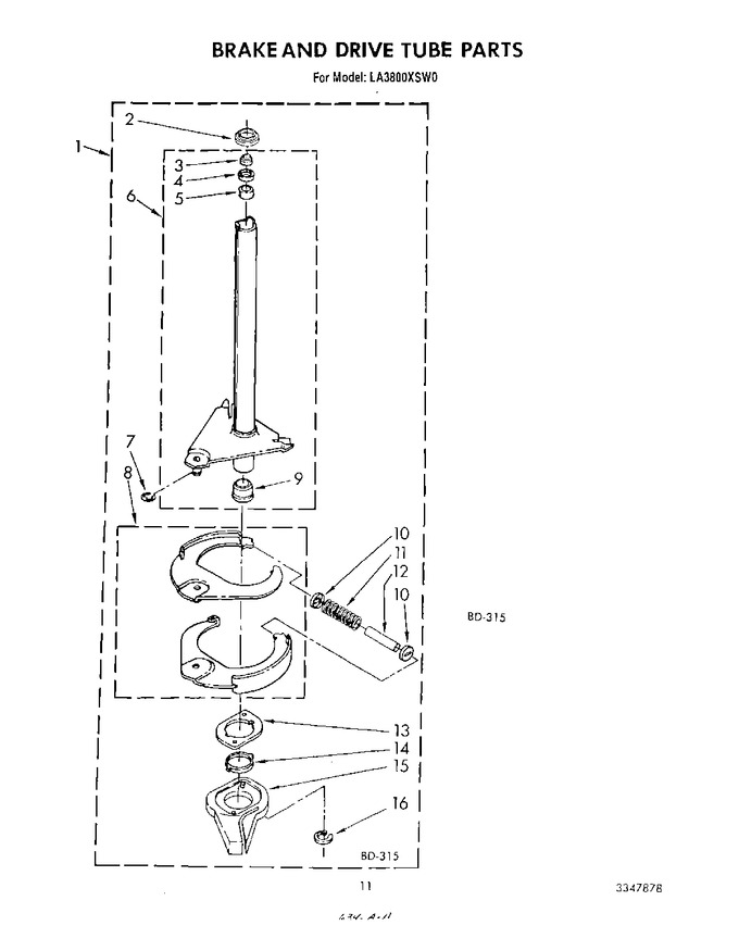 Diagram for LA3800XSW0