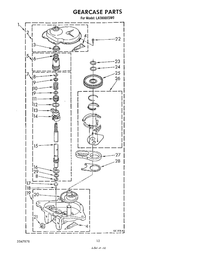 Diagram for LA3800XSW0