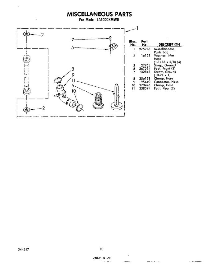Diagram for LA5000XMW0