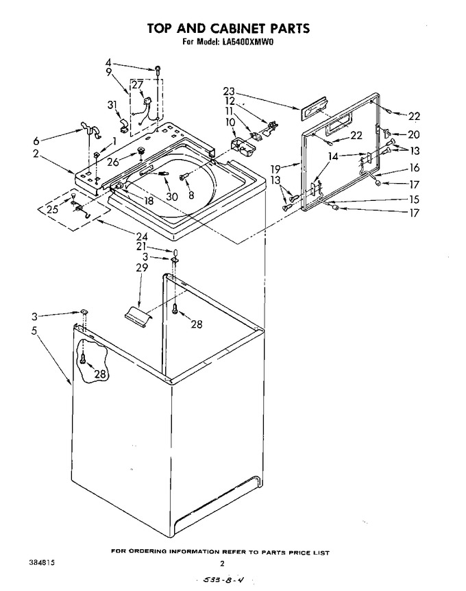 Diagram for LA5400XMW0