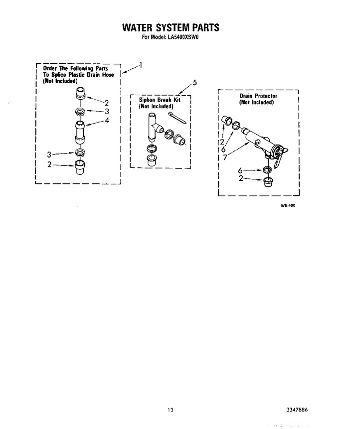 Diagram for LA5400XSW0