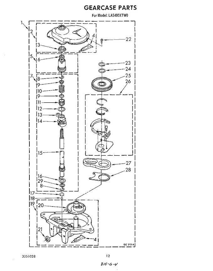 Diagram for LA5400XTW0