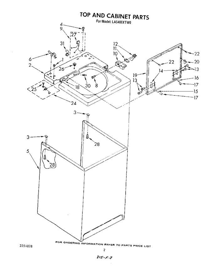 Diagram for LA5400XTF0