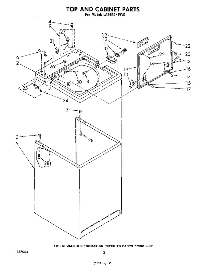 Diagram for LA5500XPW0