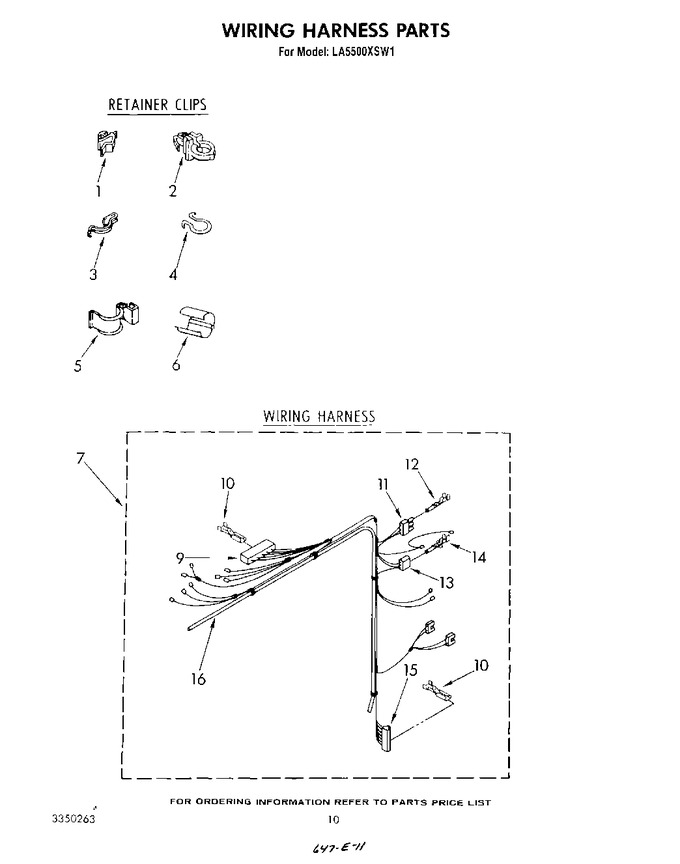 Diagram for LA5500XSW1