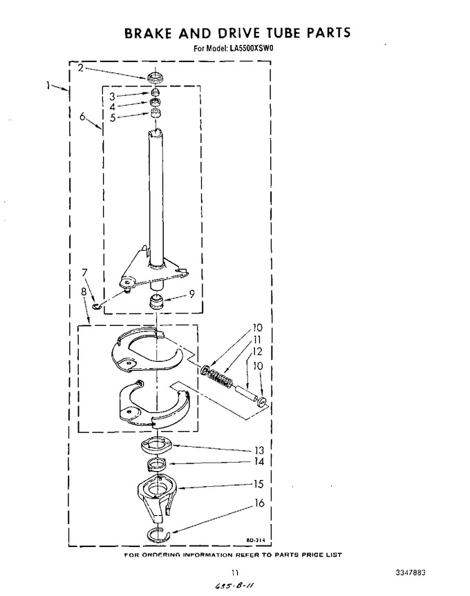 Diagram for LA5500XSW0