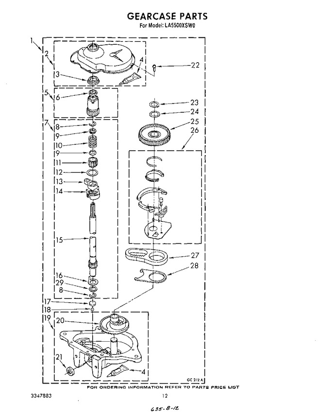 Diagram for LA5500XSW0