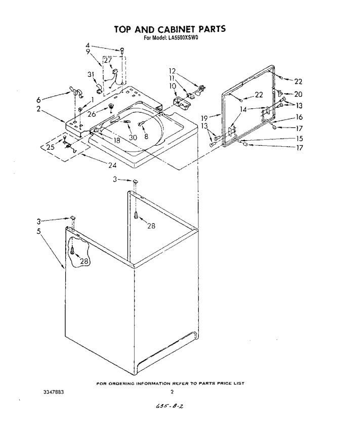 Diagram for LA5500XSW0