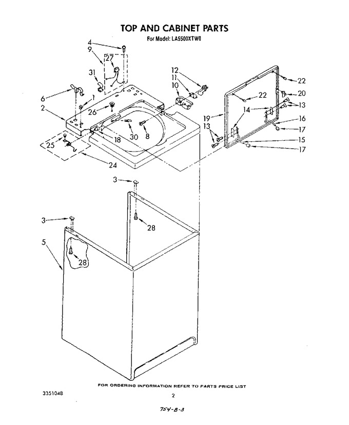 Diagram for LA5500XTW0