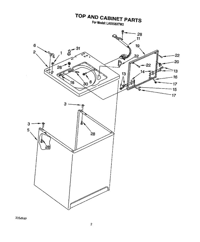 Diagram for LA5558XTW2