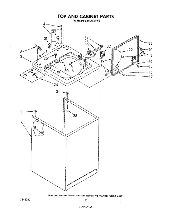 Diagram for LA5578XSW0