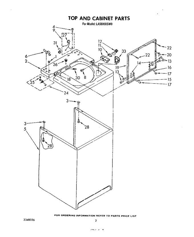 Diagram for LA5600XSW0