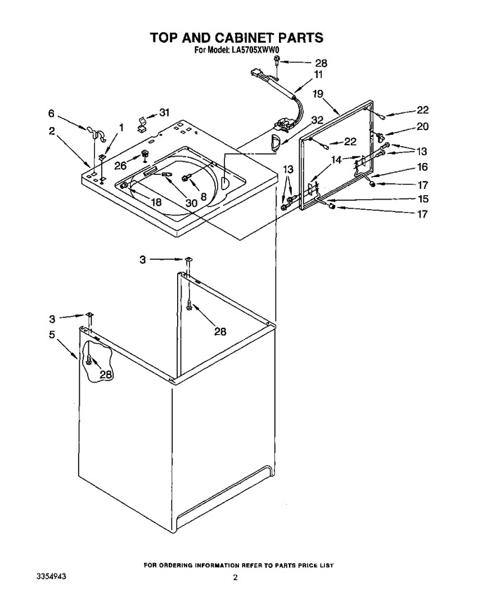Diagram for LA5705XWW0