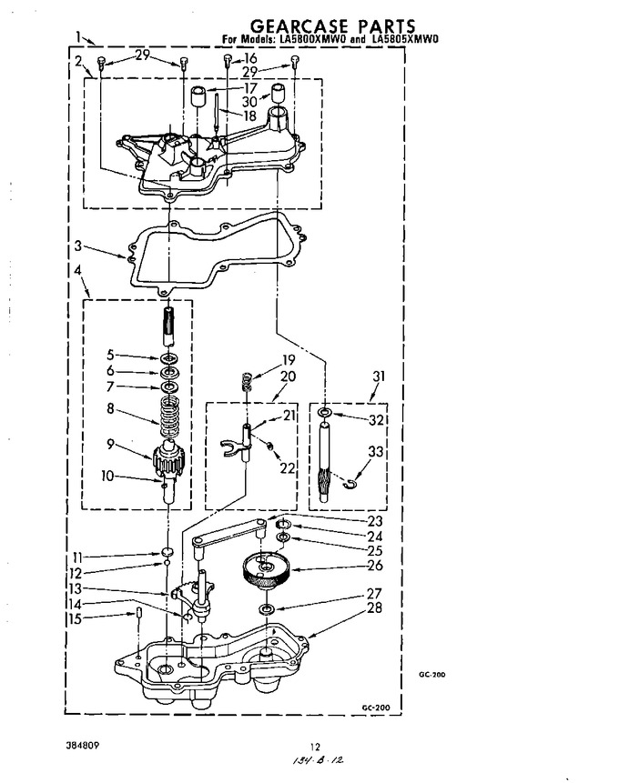 Diagram for LA5805XMW0