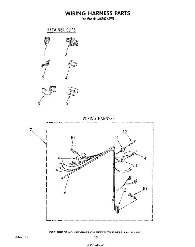 Diagram for LA5800XSW0