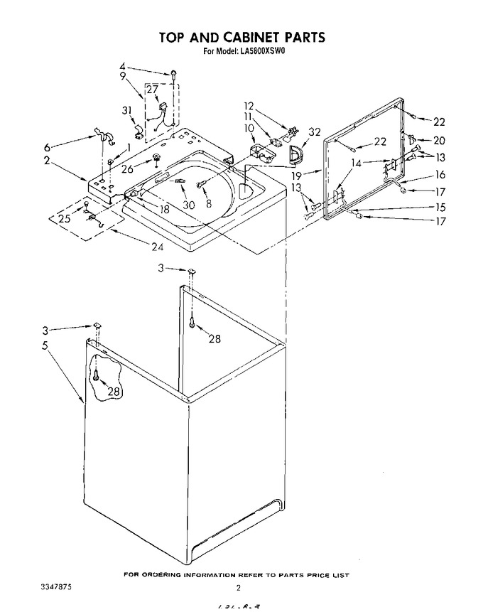 Diagram for LA5800XSW0