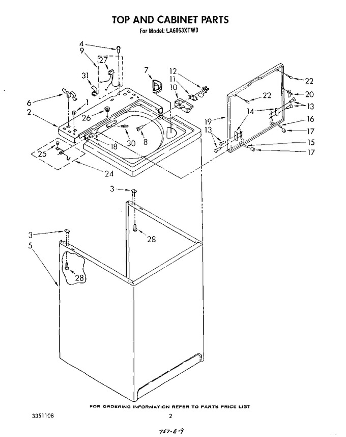 Diagram for LA6053XTW0
