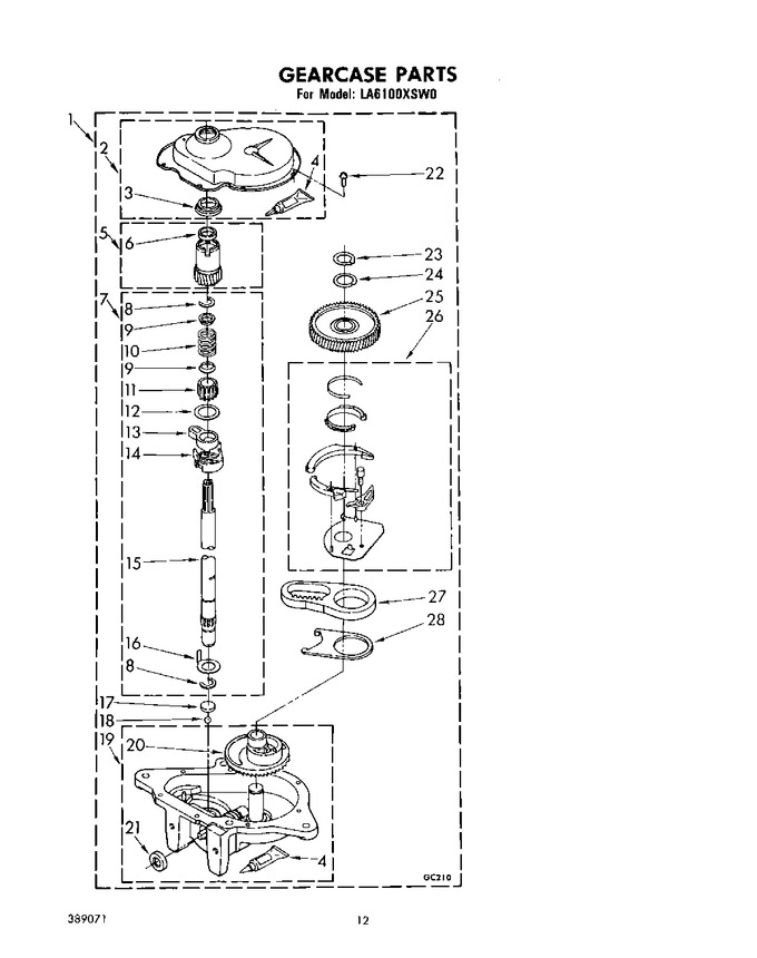 Diagram for LA6100XSW0