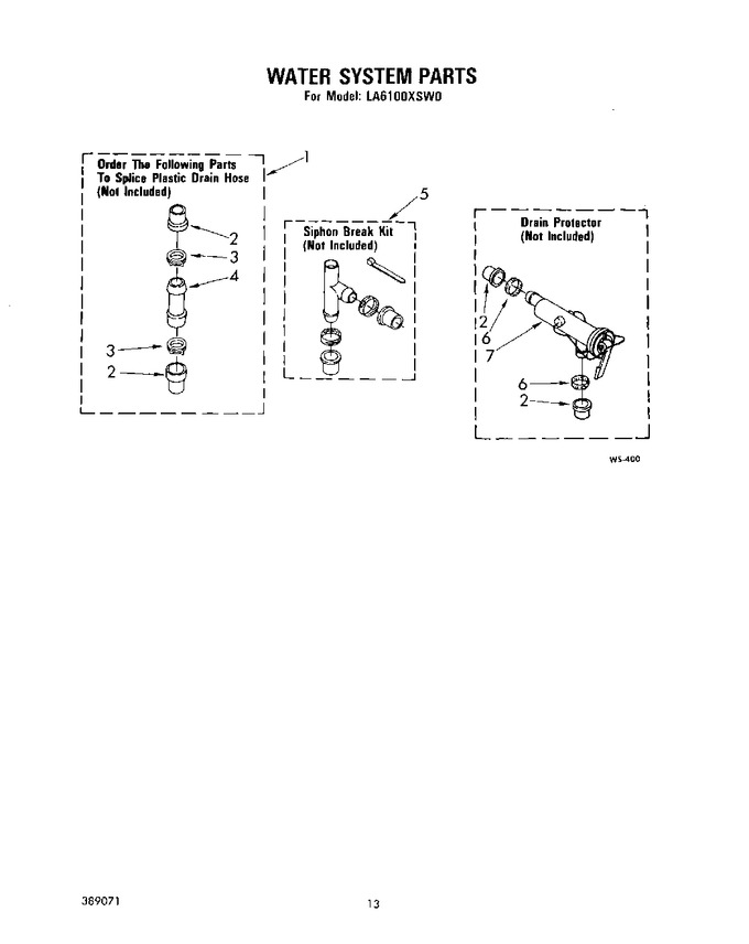 Diagram for LA6100XSW0
