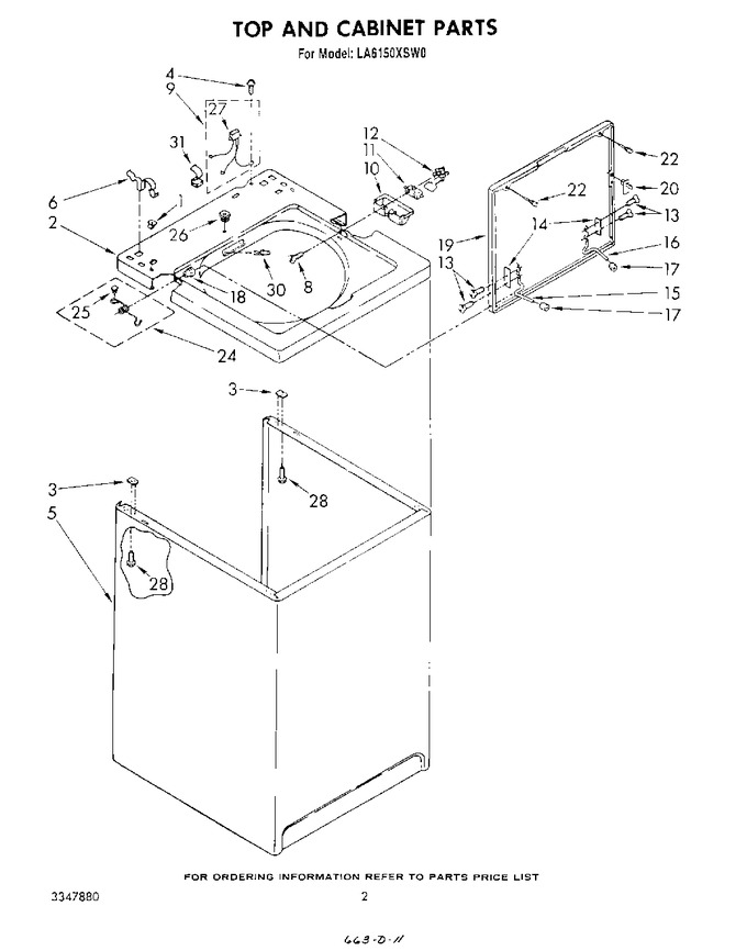 Diagram for LA6150XSW0