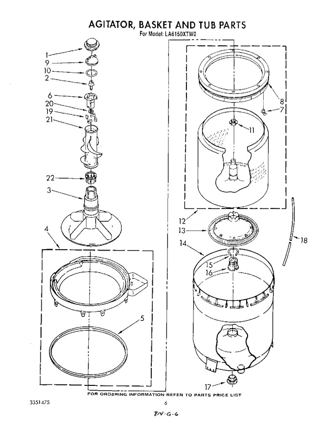 Diagram for LA6150XTF0