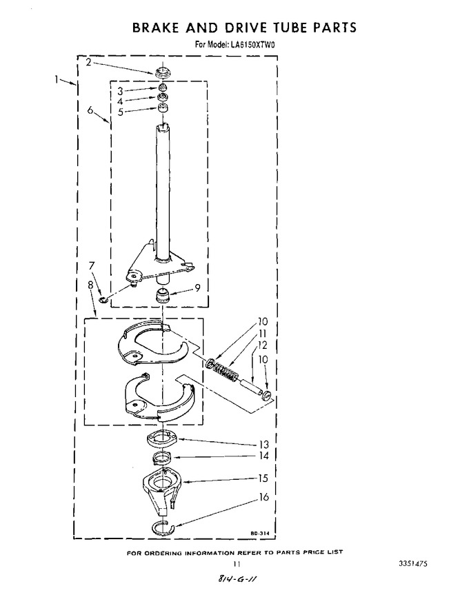 Diagram for LA6150XTW0