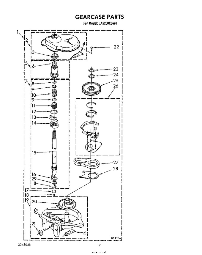 Diagram for LA6200XSW0